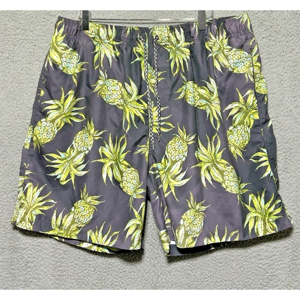 OP Board Shorts Swim Trunk Size XL 40 Pineapple Drawstring‎ Pocket Ocean Pacific